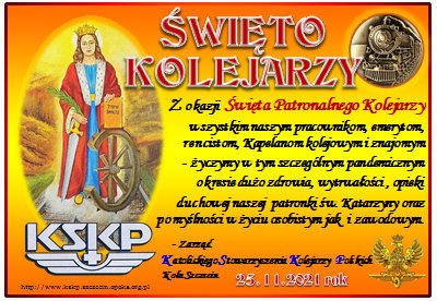 Życzenia na ŚWIĘTO KOLEJARZA od KSKP - kliknij tu aby powiększyć!!! ...