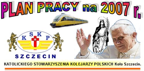 Plan pracy KSKP Koa Szczecin na 2007 rok.