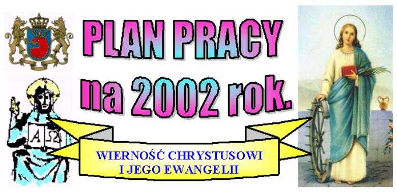 Plan pracy na 2002 rok.